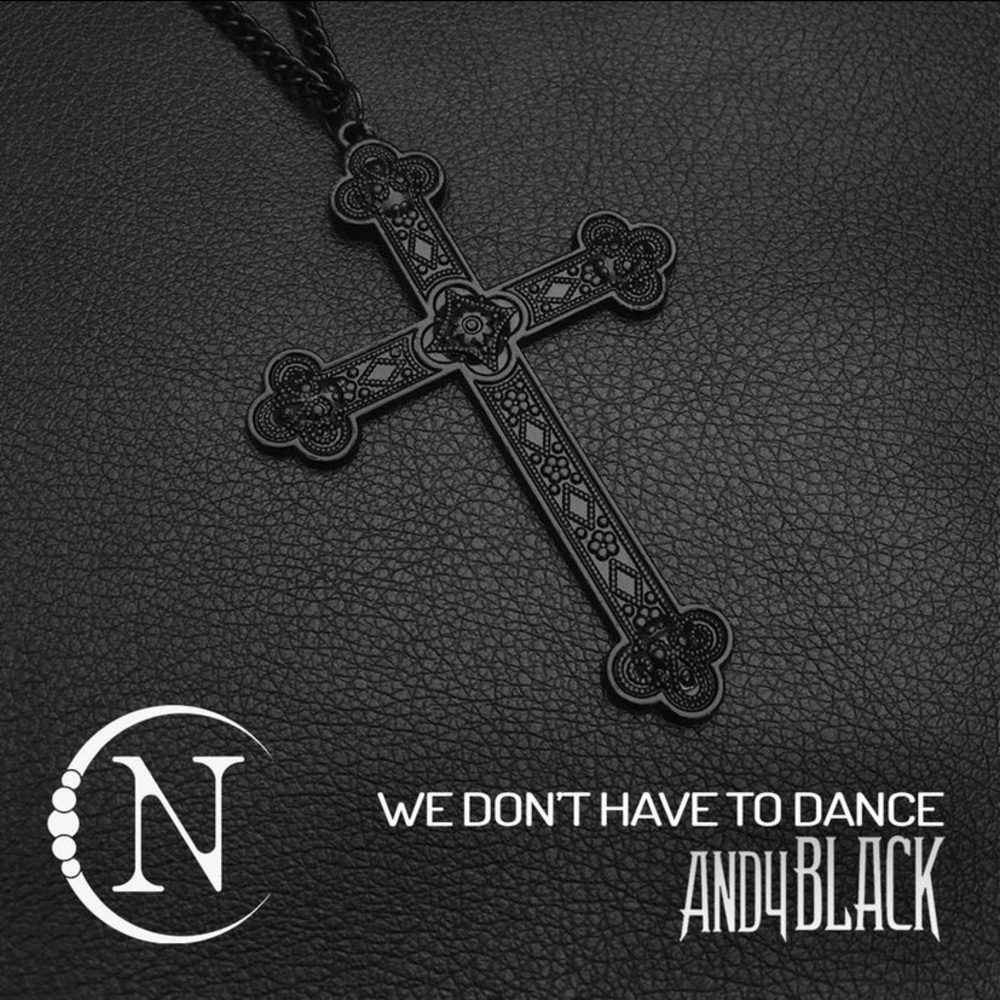 Black Cross Pendant Necklace - Picture 4 of 4